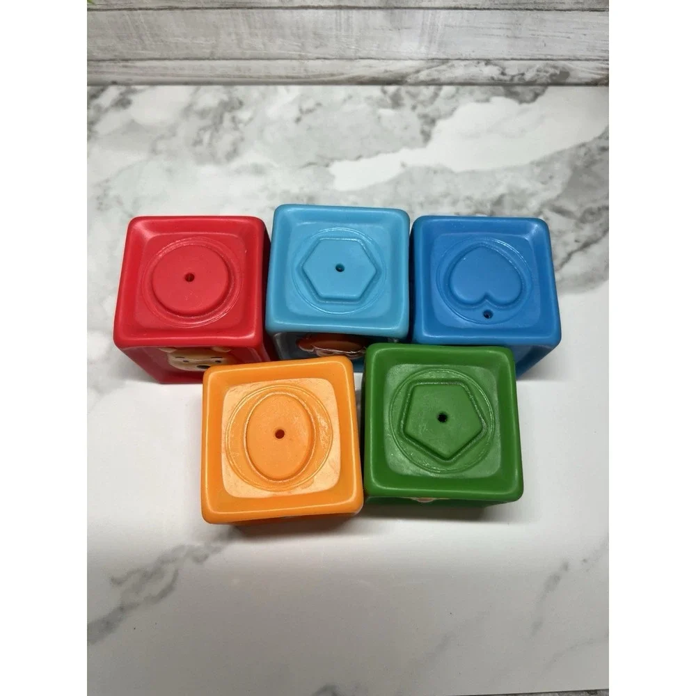 Disney Winnie The Pooh & Friends Soft Rubber Toy Blocks Lot Christopher Robin